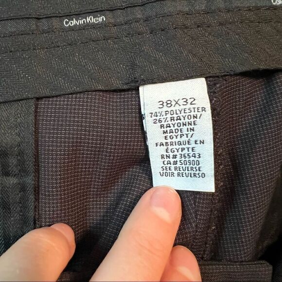 NWT! Calvin Klein slim fit black life style pants.‎ Size 38x32 - Picture 5 of 11